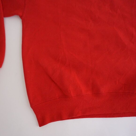 VTG '90S Jerzees Red Banson Elementary Staff School Teacher Crewneck Sweater L - Picture 6 of 9
